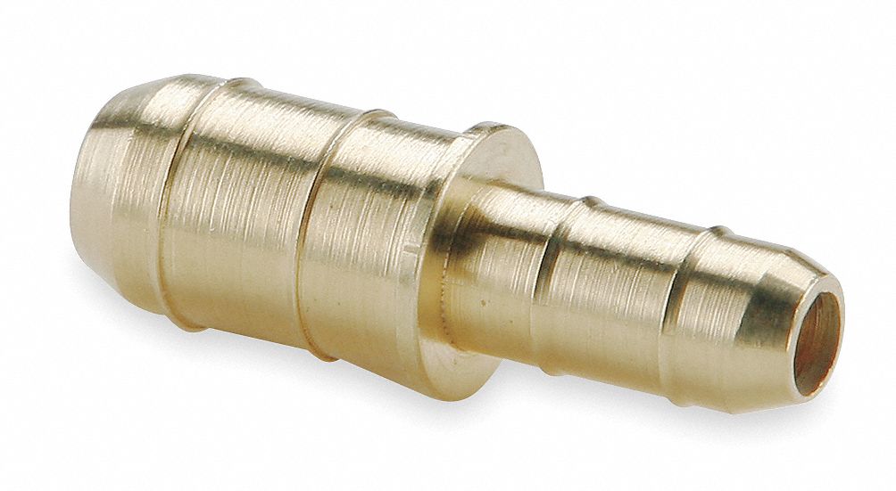 PARKER Barbed x Barbed Union Reducer, Brass, 1/2 in x 3/8 in Barb Size, Brass - 2GUH3|22-6-8 1 2 Barb X 3 8 Barb Reducer Coupler