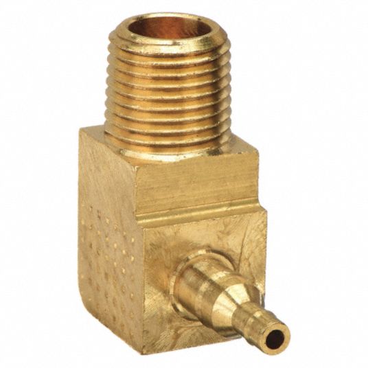 Brass, Barbed x MNPT, Elbow, 90 Degrees - 2GUH9|229-4-5/32-2 - Grainger