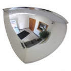 QUARTER DOME MIRROR, ACRYLIC, 18 IN, NO BACKING, INDOOR, SCRATCH-RESISTANT