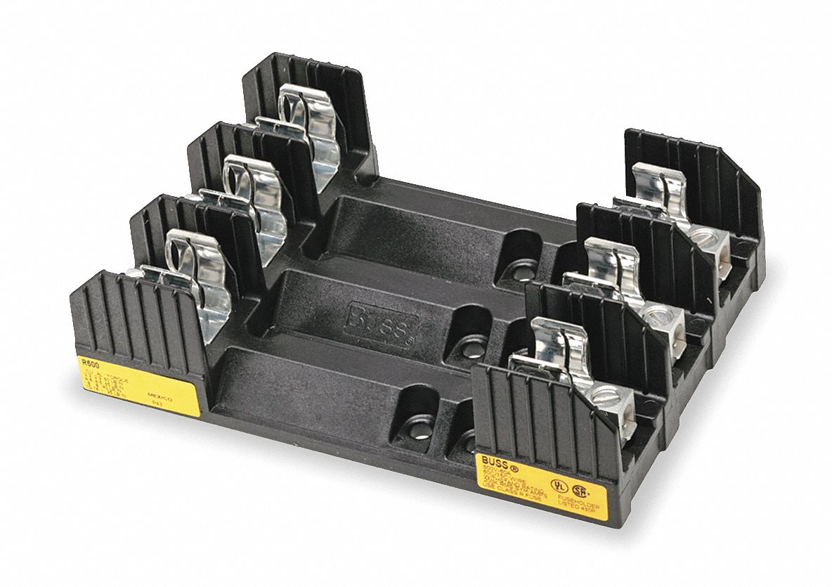 BUSSMANN Fuse Block, Fuse UL Class R 2GWG2R600303CR Grainger