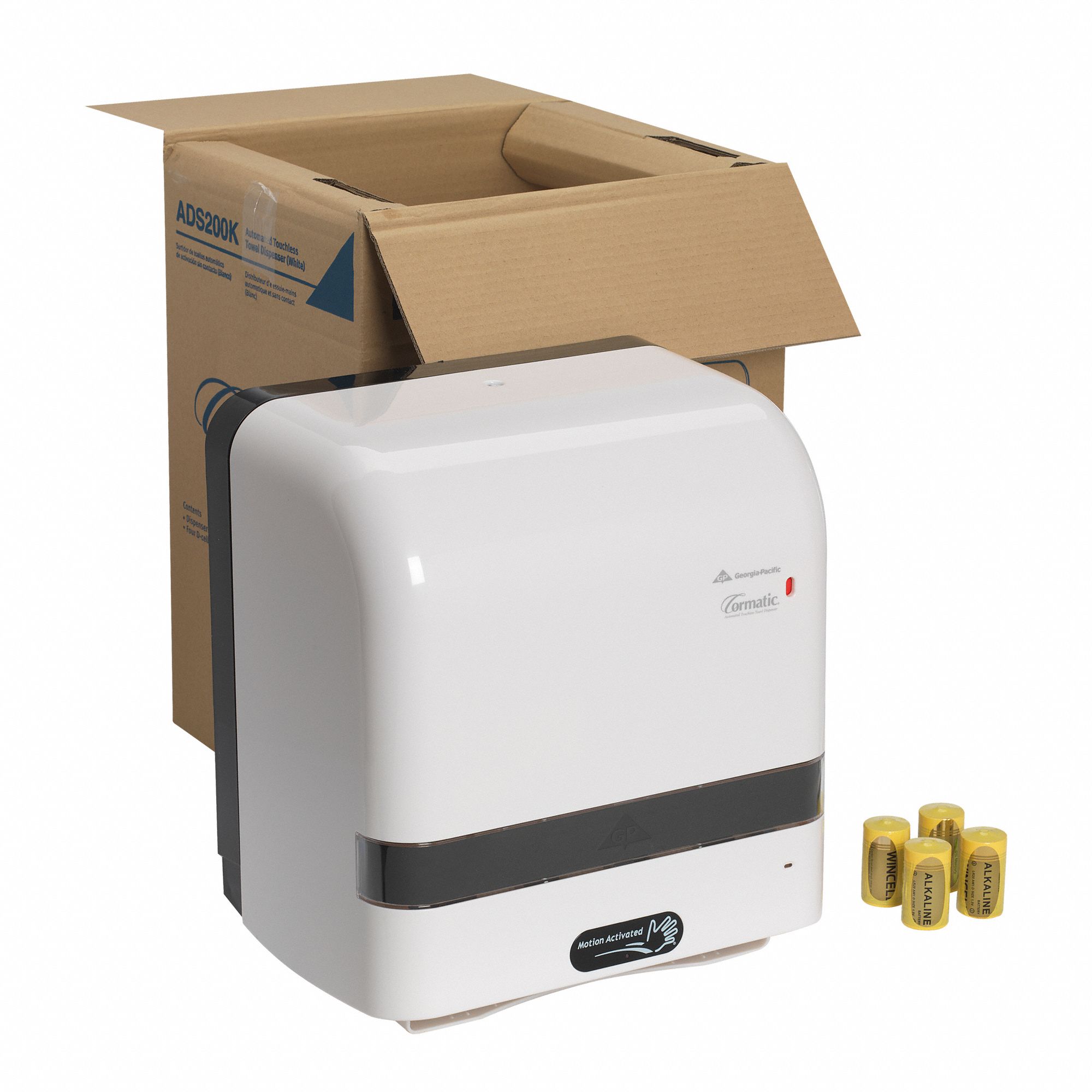 Paper Towel Dispenser, Cormatic®, (1) Roll, Automatic 2GXA1ADS200K Grainger