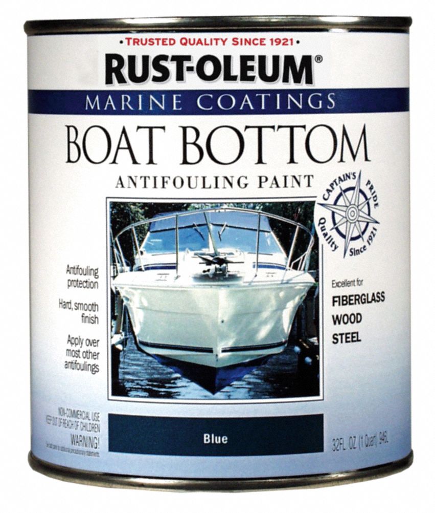 RUSTOLEUM Blue Boat Bottom Antifouling Paint, Flat Finish, 110 sq ft