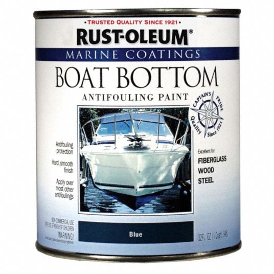 RUSTOLEUM Blue Boat Bottom Antifouling Paint, Flat Finish, 110 sq ft
