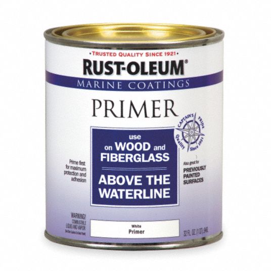 RUSTOLEUM Primer Exterior/Interior, White, Fiberglass/Wood, Interior