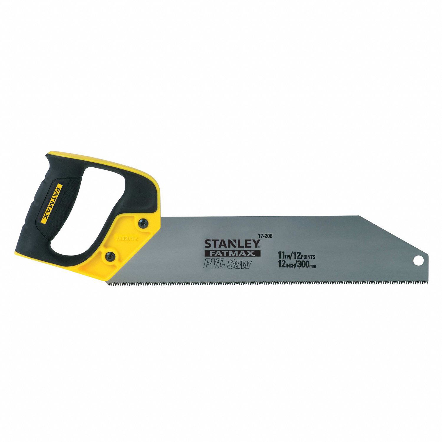 STANLEY 12 in PVC Saw for Plastic, 12 in 2GXF917206 Grainger