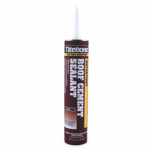 TITEBOND Black Roof Cement Sealant, 10.3 oz Cartridge 2GXT93211