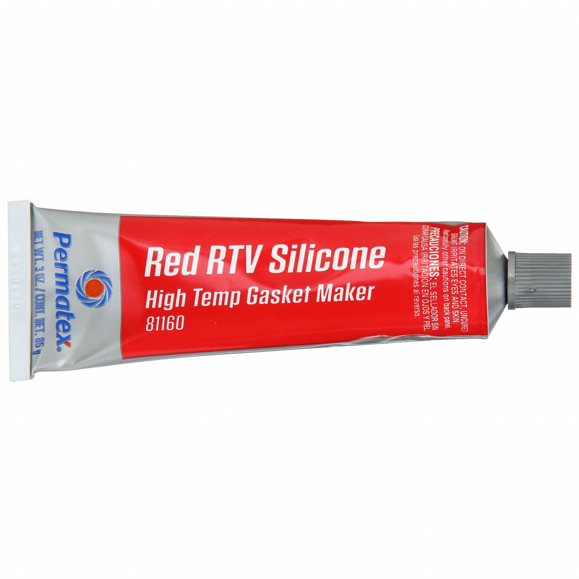 PERMATEX, HighTemp Red RTV, 3 oz, RTV Gasket Maker 2GXY981160