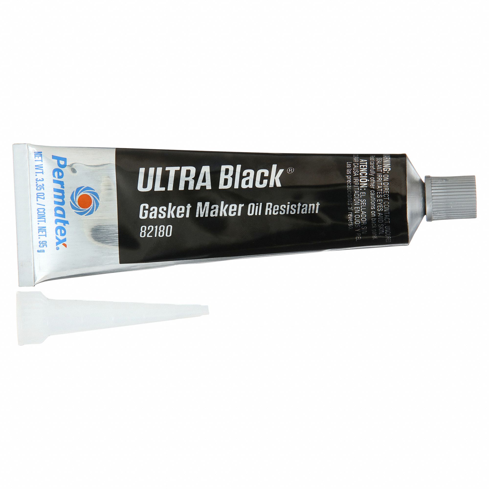 PERMATEX, Ultra Black Max Oil RTV, 3.35 oz, RTV Gasket Maker