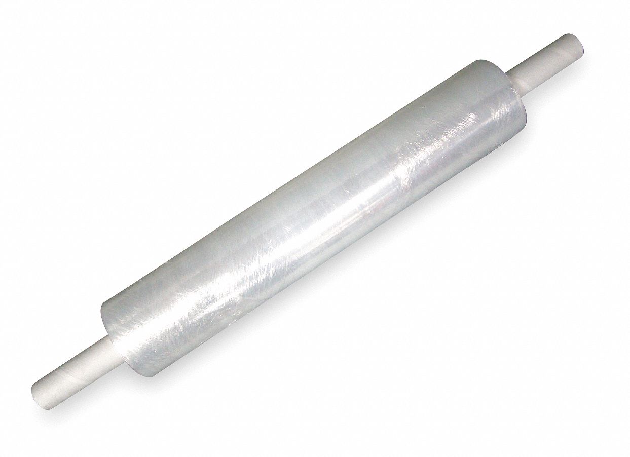 GRAINGER APPROVED Stretch Wrap 80 ga Gauge, 20 in Overall Wd, 1,000 ft
