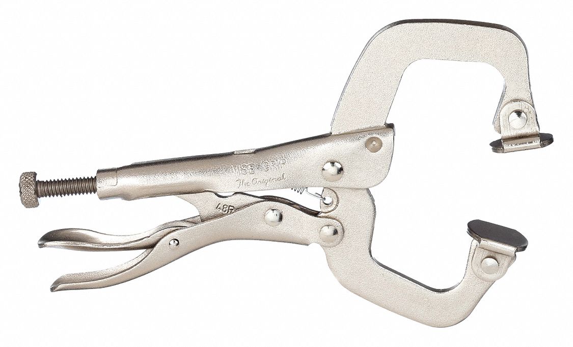 VISE GRIP C CLAMP W/SWIVEL PADS 4IN