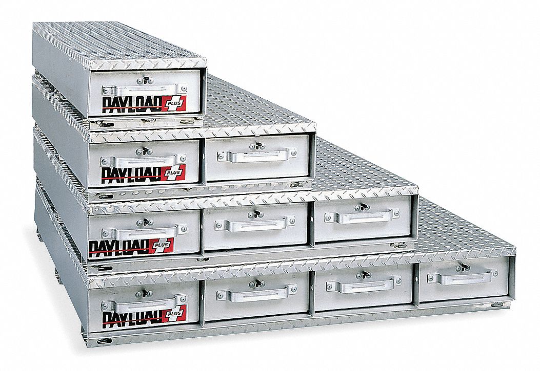 Delta Silver Stackable Storage Drawer Aluminum 50 5 16 Width