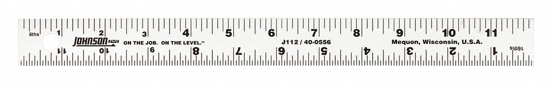 RULE,12" SIZE,ALUMINUM,304.8MM L