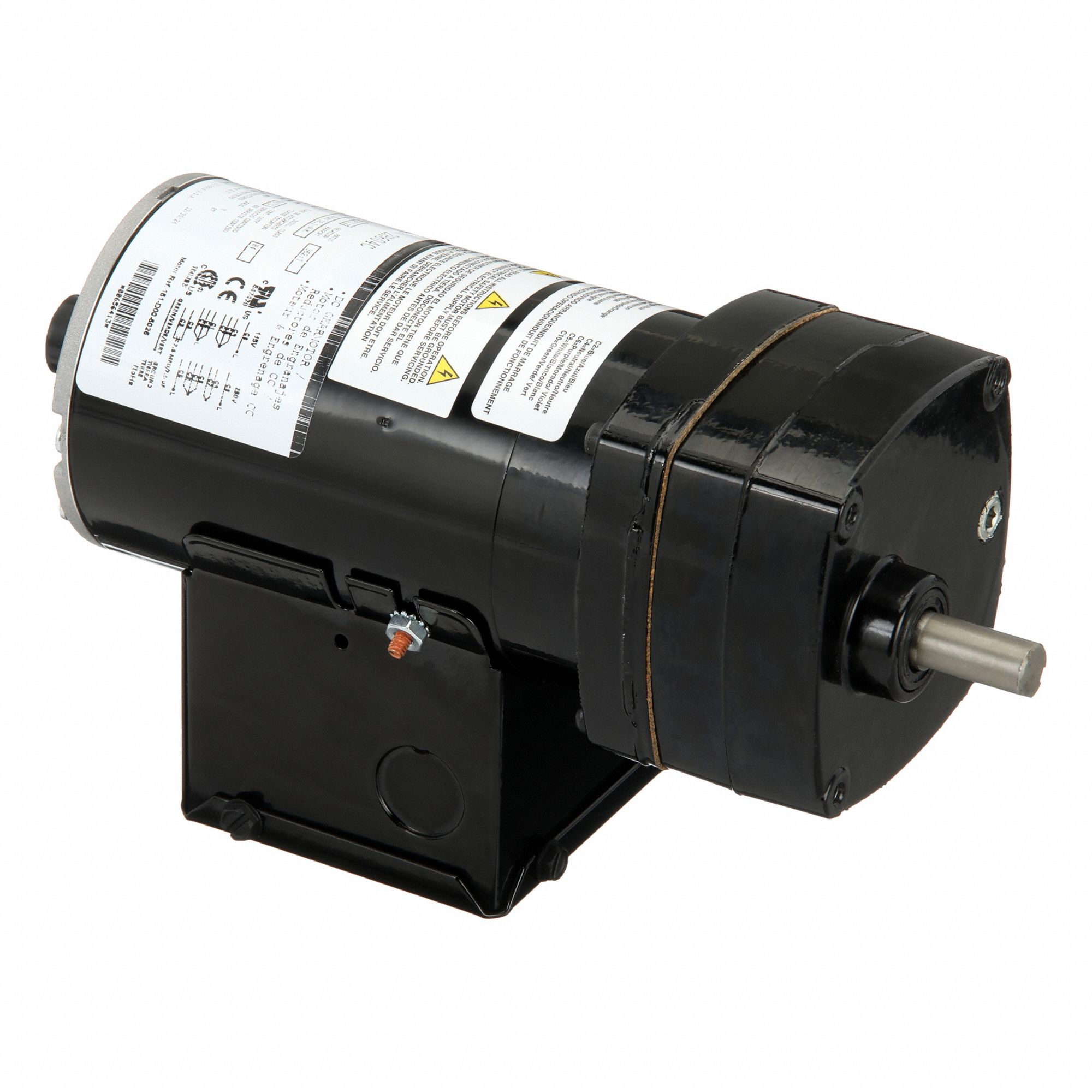 AC Gearmotor: Parallel, Single Output Shaft, PSC, TENV, 4.6 RPM, 160 in-lb Max Torque, CW/CCW