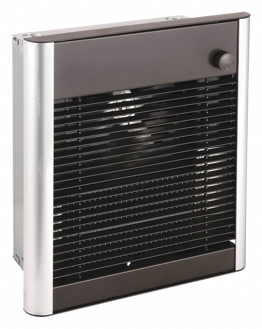 RECESSED ELECTRIC WALL-MOUNT HEATER, 1,800W, 120V AC, 1 PHASE, 120V AC, 1-PHASE, BRONZE