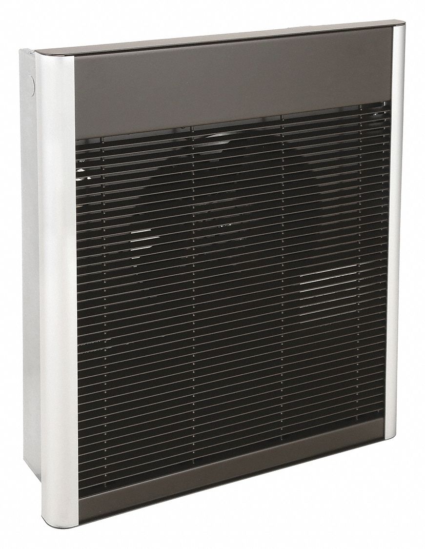 RECESSED ELECTRIC WALL-MOUNT HEATER, 1,800W, 120V AC, 1 PHASE, 120V AC, 1-PHASE, BRONZE