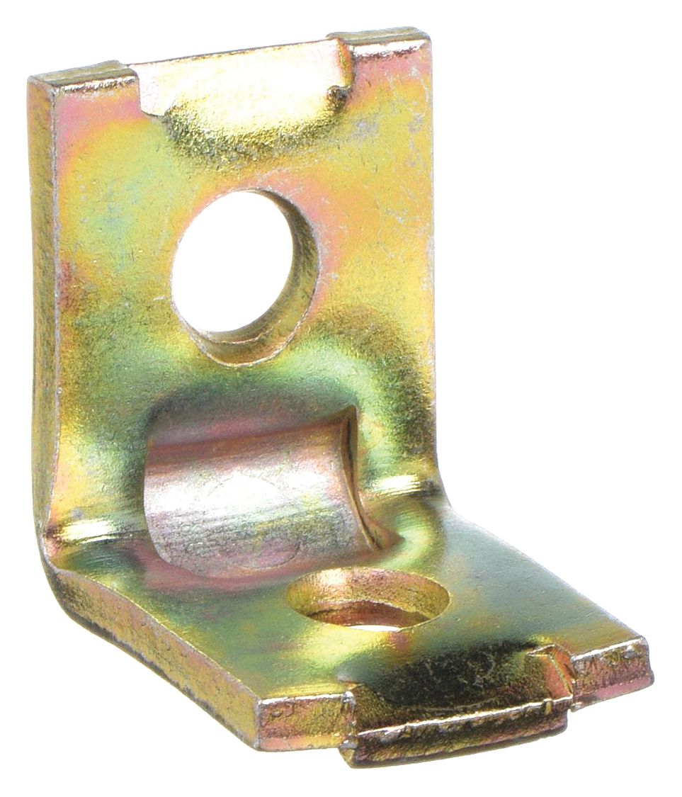 CORNER CONNECTOR, 90 DEGREES, 2 HOLES, STEEL