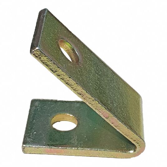 GRAINGER APPROVED Channel Angle Bracket, 45 Degrees Acute, Steel, Galv