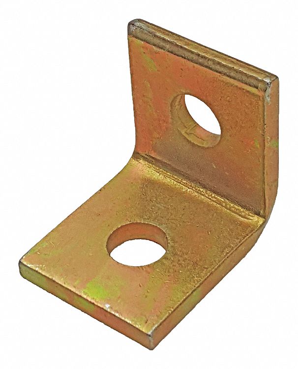 GRAINGER APPROVED Channel Angle Bracket, Steel, GalvKrom Finish 2HAE9V321Y Grainger