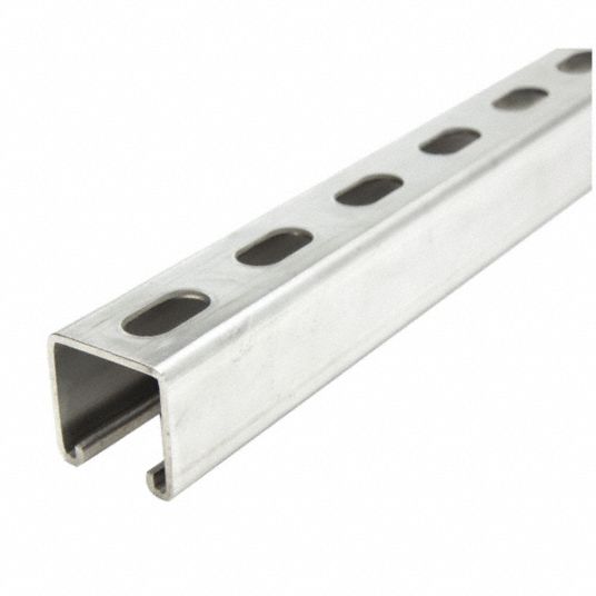 GRAINGER APPROVED Slotted Standard 15/8 in x 15/8 in Strut Channel