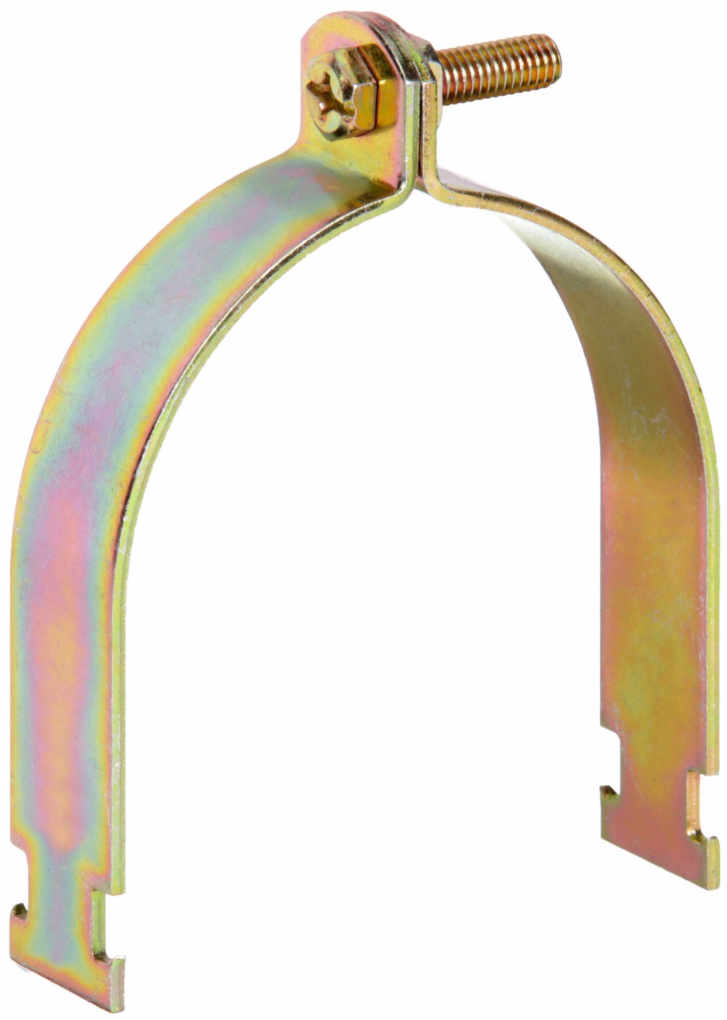 CONDUIT STRAP CLAMP, STEEL, ELECTROPLATED, 4 IN CONDUIT TRADE SIZE