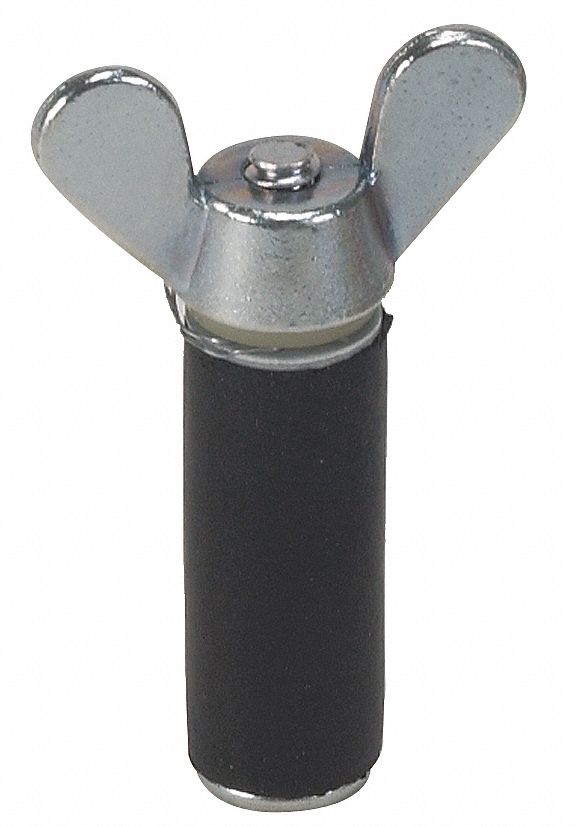 PIPE PLUG: WING NUT, INSIDE PIPE, FOR ½ IN PIPE, NATURAL RUBBER PLUG