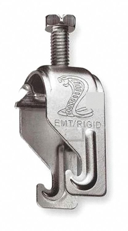 CONDUIT CLAMP, STEEL, ELECTROPLATED, ½ IN CONDUIT TRADE SIZE