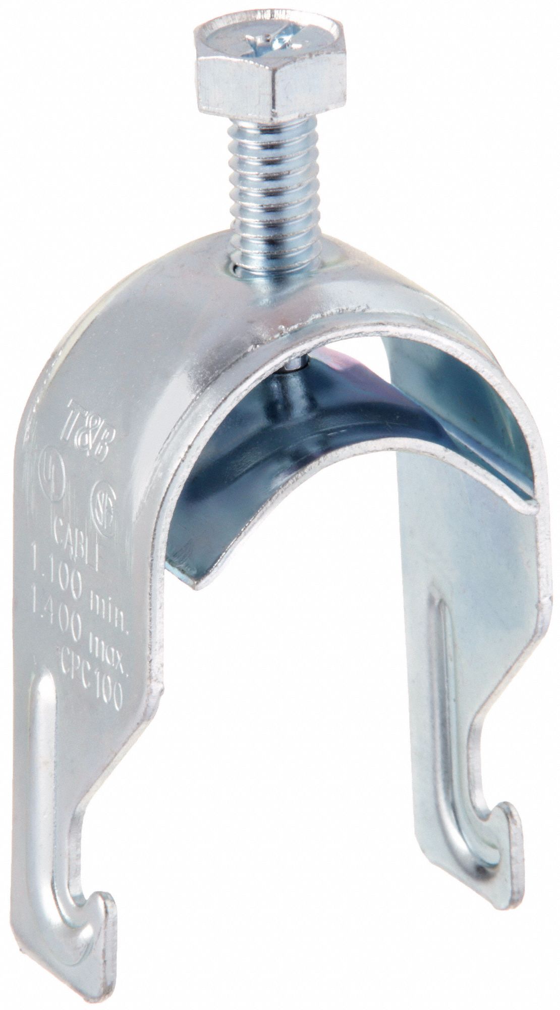 CONDUIT CLAMP, STEEL, ELECTROPLATED, 1 IN CONDUIT TRADE SIZE