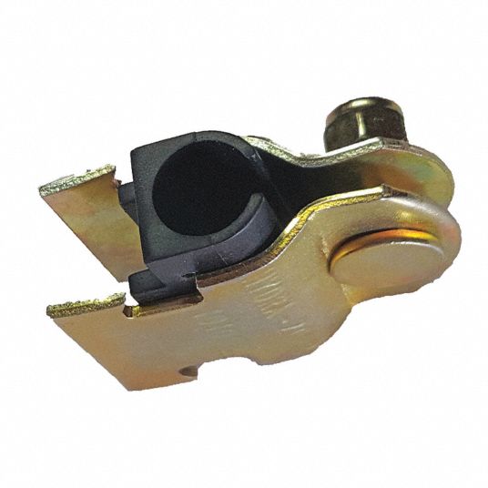 GRAINGER APPROVED Channel Pipe Clamp, Steel, GalvKrom Finish, 1/2 in