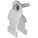 CONDUIT STRAP CLAMP, 304 STAINLESS STEEL, POLISHED, ½ IN CONDUIT TRADE SIZE