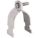 CONDUIT STRAP CLAMP, 304 STAINLESS STEEL, POLISHED, 1½ IN CONDUIT TRADE SIZE