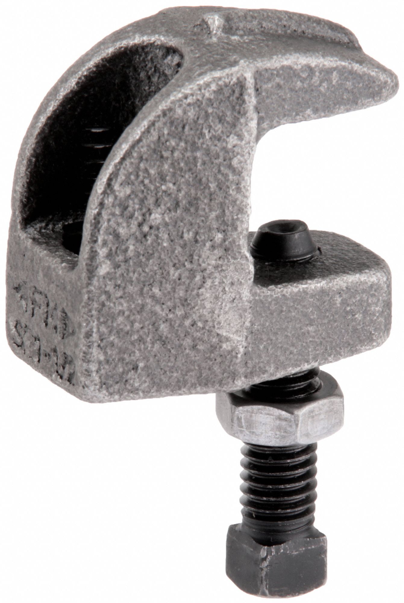 CHANNEL BEAM C-CLAMP, 13/16 IN TO 3¼ IN STRUT CHANNELS, ½ IN CONDUIT TRADE SIZE, IRON