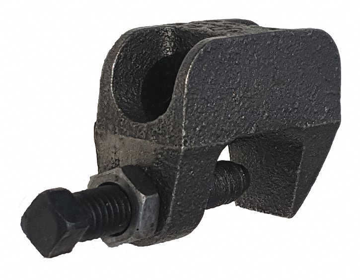 CHANNEL BEAM C-CLAMP, 13/16 IN TO 3¼ IN STRUT CHANNELS, ½ IN CONDUIT TRADE SIZE, IRON