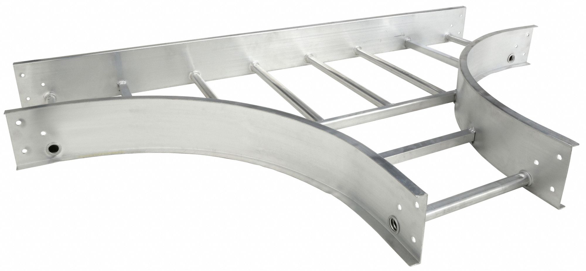 HORIZONTAL TEE, 12 IN W, ALUMINUM, 100 LB/75 LB