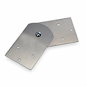 LADDER TRAY SPLICE PLATE, ALUMINUM, 4 X 7¾ X 1/8 IN, MOUNTING HARDWARE