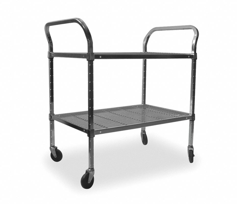 GRAINGER APPROVED Carrito Utilitario de Uso Pesado con Repisas de