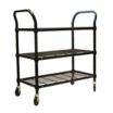 Heavy-Duty Utility Carts with Flush Wire Shelves