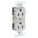 RECEPTACLE, DUPLEX, GREY, 5-15R, 15 A, 125V AC, 2 POLE/3 WIRE, SCREW TERMINALS