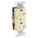 RECEPTACLE, DUPLEX, IVORY, 5-20R, 20 A, 125V AC, 2 POLE/3 WIRE, SCREW TERMINALS