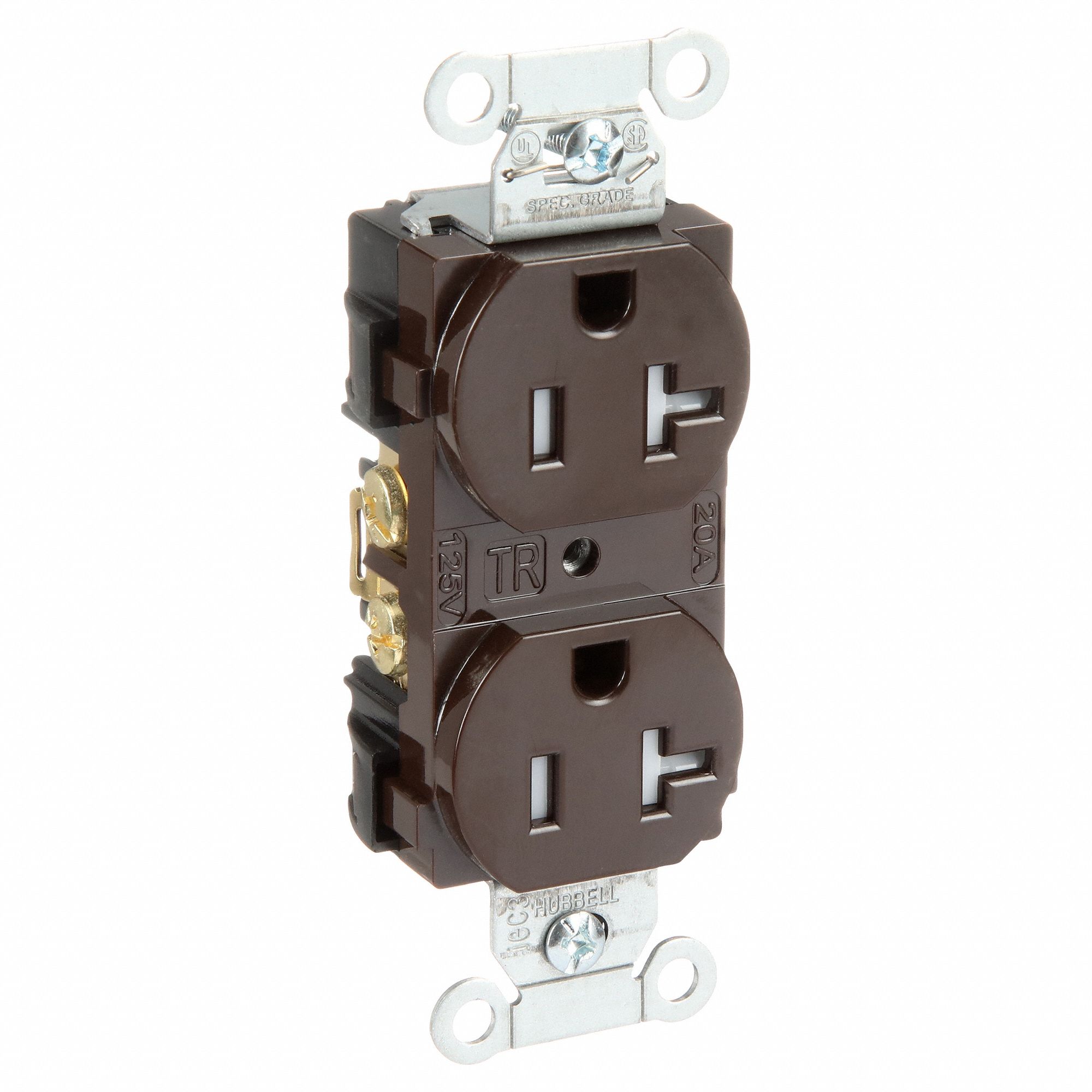 INV,COMM,20A 125V,5-20R,BR,CAB DOS/COTE