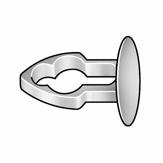 Push In Rivet, PK 250 - Grainger