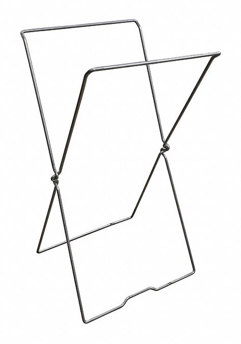 Hamper Frame: 4.2 cu ft Total Volume, 16 in Overall Lg, 15 in Overall Wd, Steel