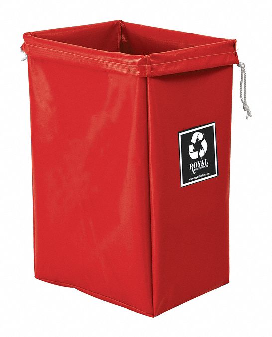 ENVIRO HAMPER BAG,30 GAL,RED VINYL