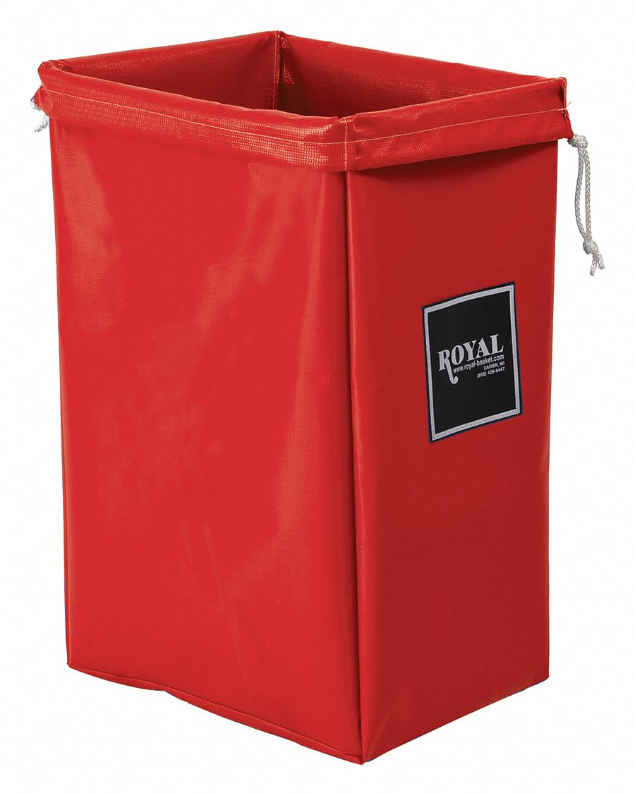 HAMPER BAG,30 GAL,RED VINYL