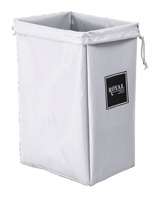 HAMPER BAG,30 GAL,WHITE VINYL