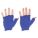 GLOVE LINERS, GEN PURPOSE, FINGERLESS, COTTON, 5 ½ IN L, BLUE, STRAIGHT CUFF,