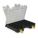 ADJUSTABLE COMPARTMENT BOX, 11¼ IN X 15 IN X 3½ IN, BLACK, 46 COMPARTMENTS