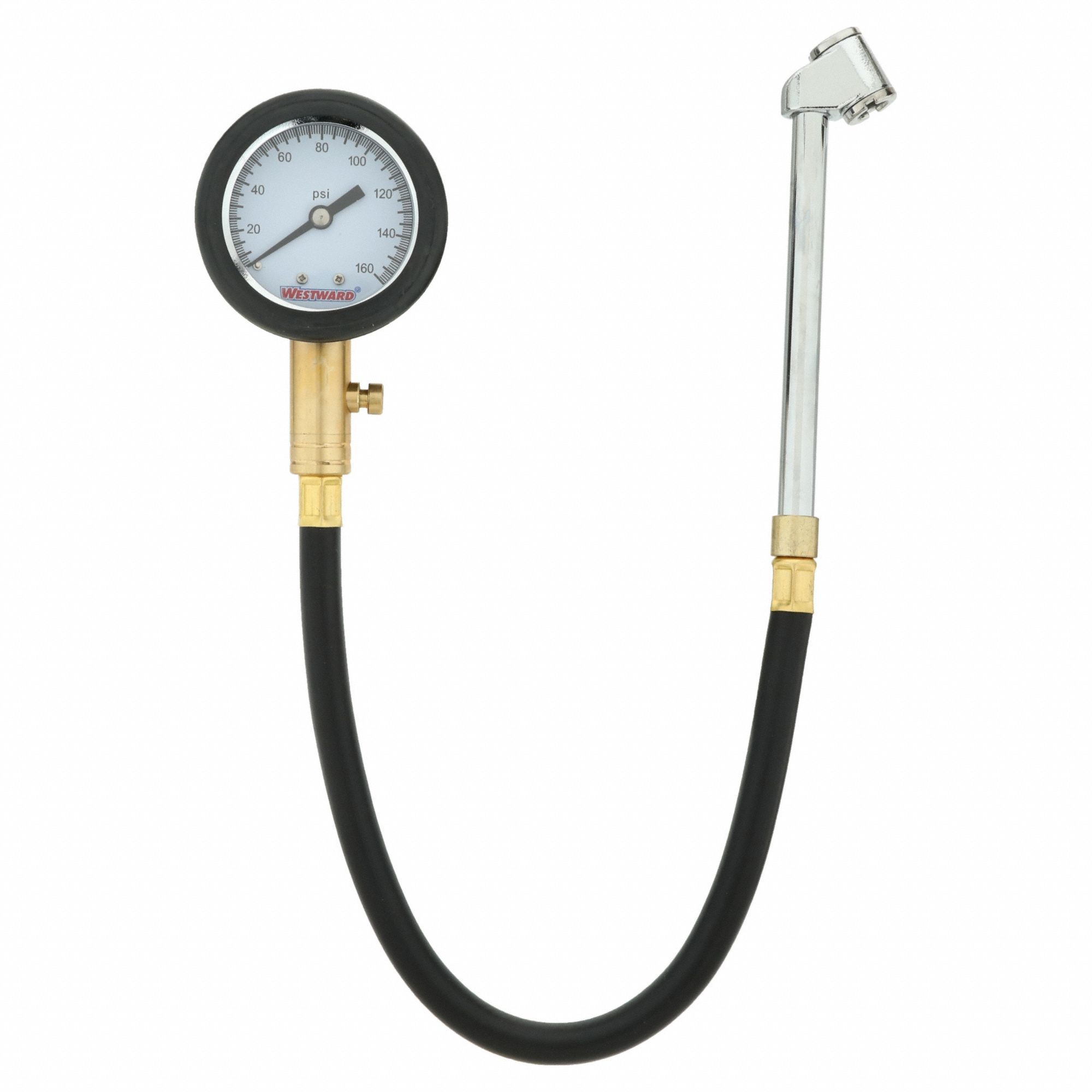 DUAL FOOT TIRE GAUGE,160 PSI