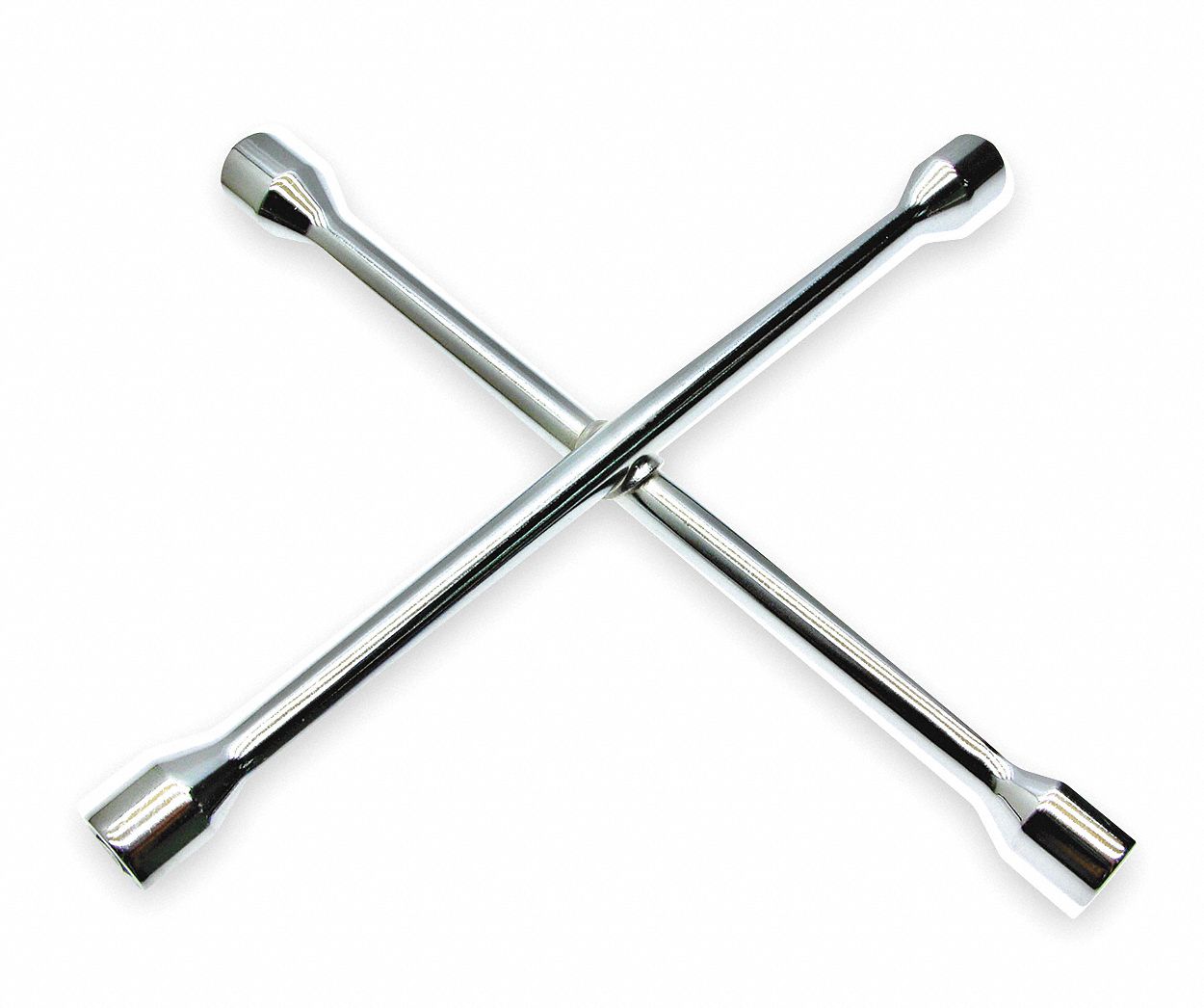Lug Nut Wrench: 4 Wrench Heads, 11/16 in_3/4 in_13/16 in_7/8 in Wrench Head Size, 6-Point