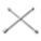 LUG NUT WRENCH,4 WAY,L 14 IN