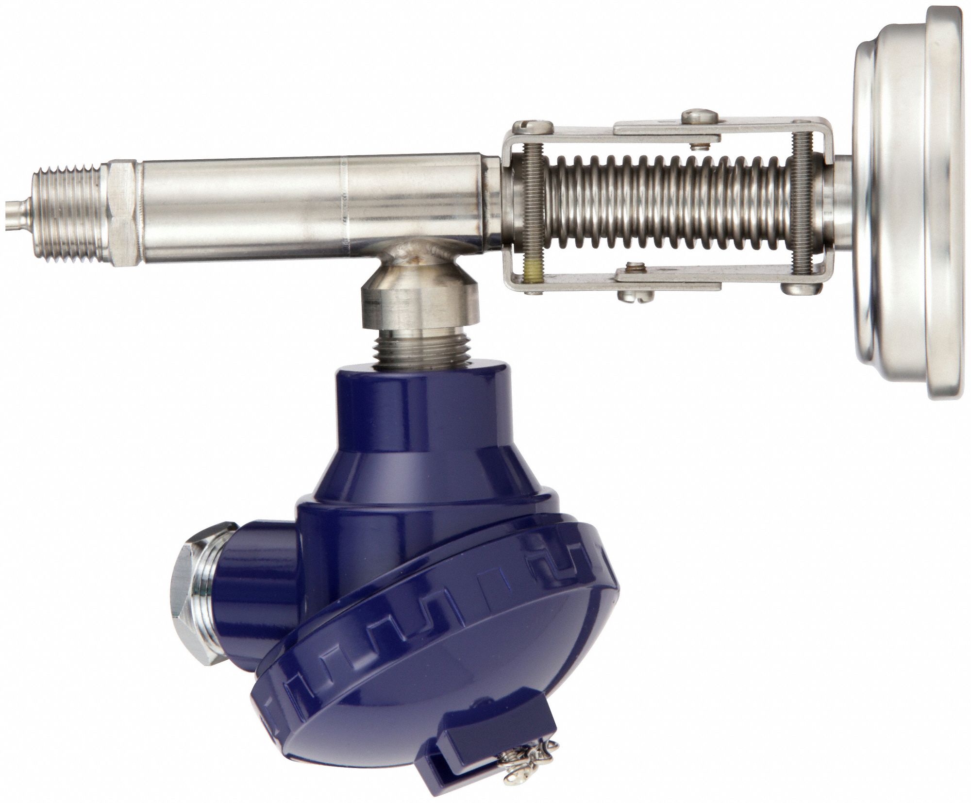 DWYER Dial Thermometer With Process Output: 50° to 550°F, 3/4 in NPT ...
